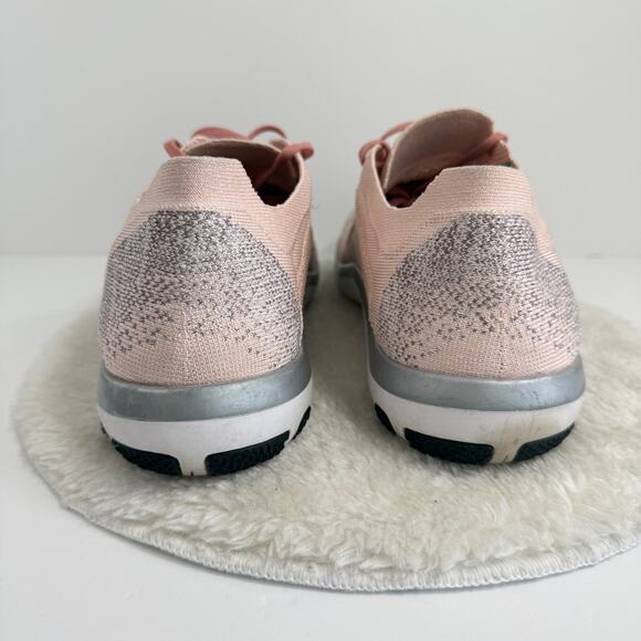 Nike Flyknit Racer Shoes Womens Size 12 Pink‎ Gray Lightweight Running Sneakers - Picture 7 of 11
